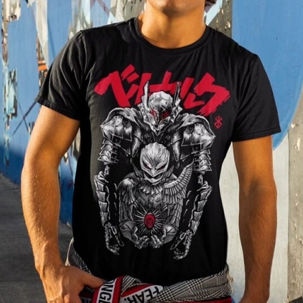 Anime Skull Knight Manga Dark Fantasy Graphic Unisex T-Shirt